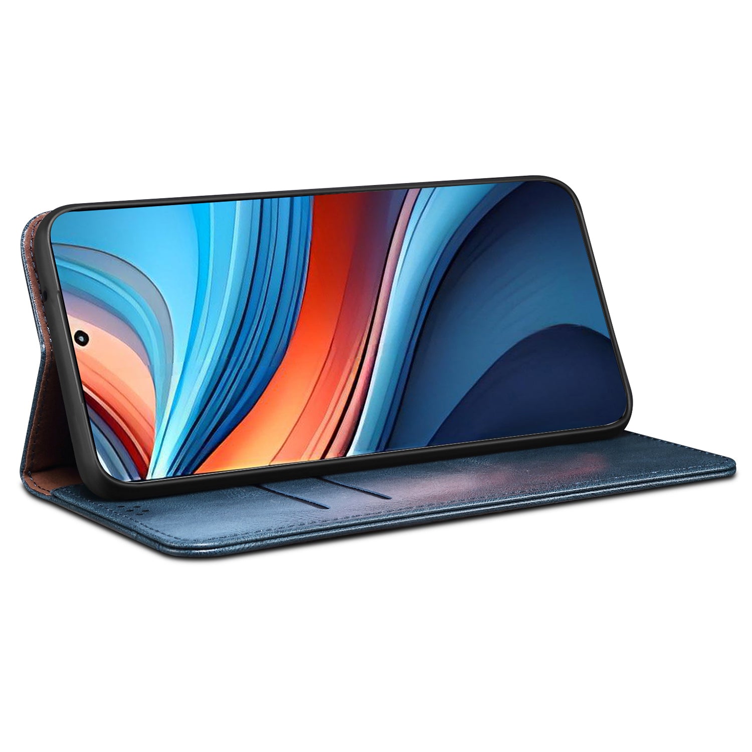 For Xiaomi Redmi Note 13R Pro 5G PU Leather Wallet Phone Case Magnetic Protect Cover - Blue For Xiaomi Redmi Note 13R Pro 5G PU Leather Wallet Phone Case Magnetic Protect Cover - Blue